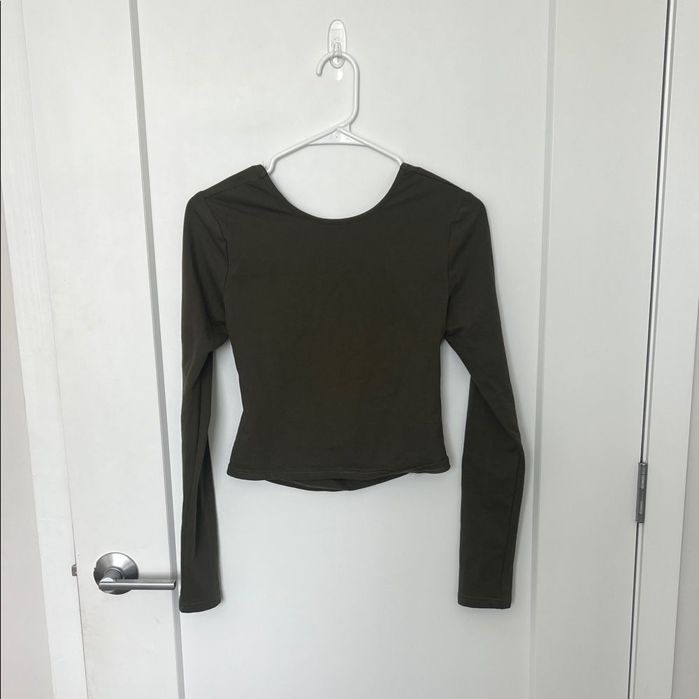 Edikted Dark Green Long Sleeve Women's Top